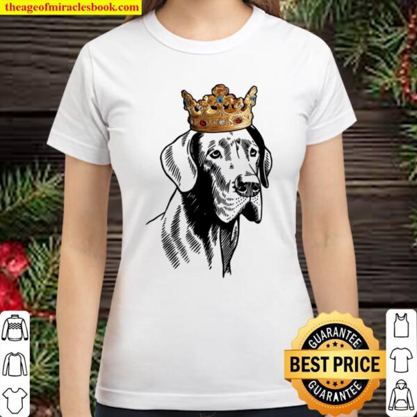 Great Dane Dog Wearing Crown Classic Women T-Shirt