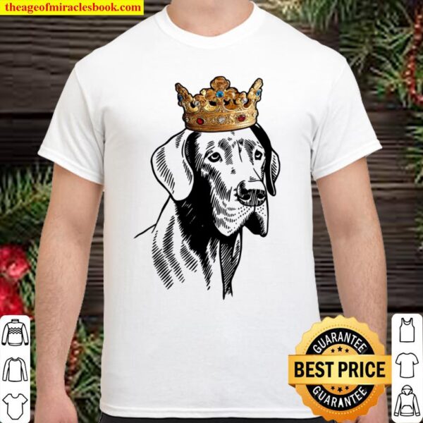 Great Dane Dog Wearing Crown Shirt