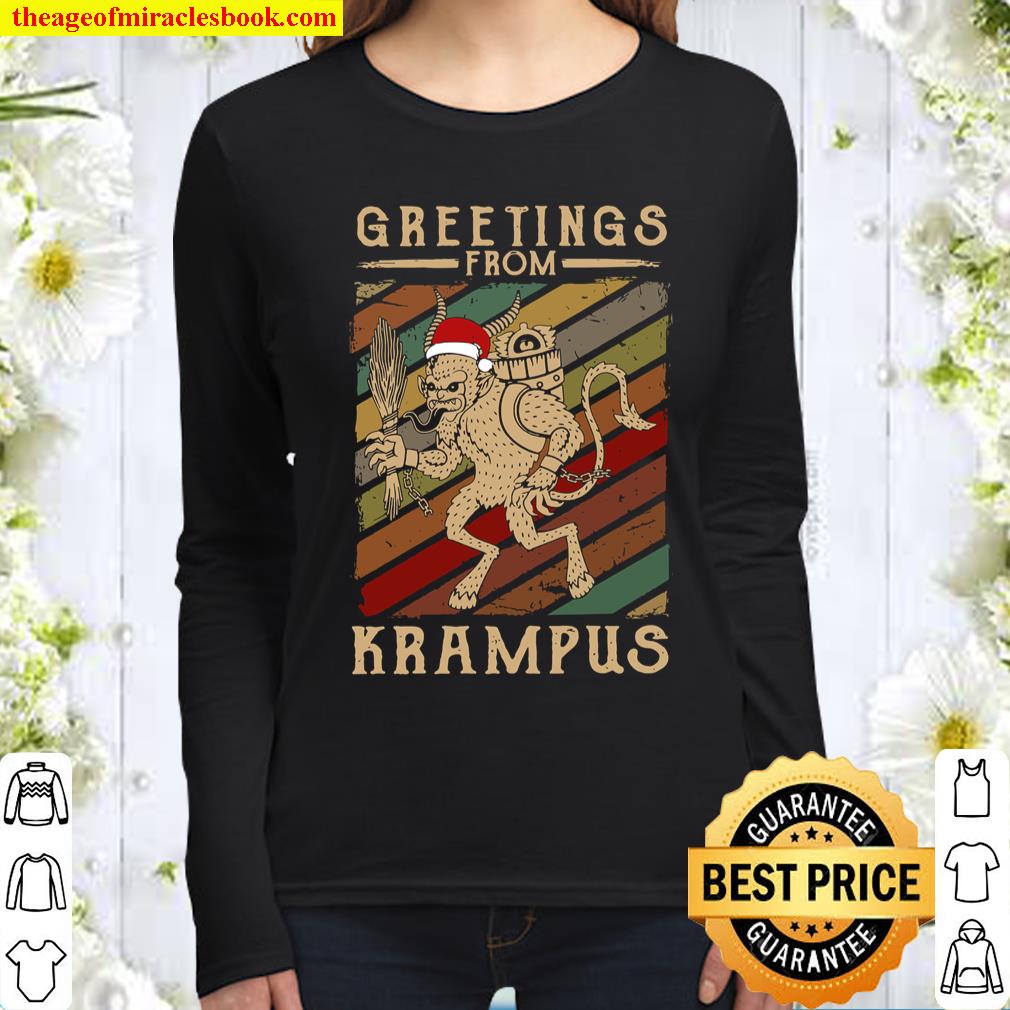 Greetings from Krampus Women Long Sleeved