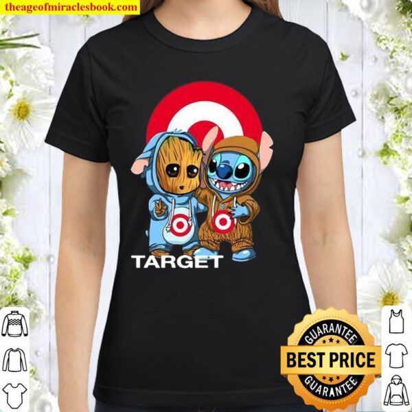 Groot And Stitch Target Classic Women T-Shirt