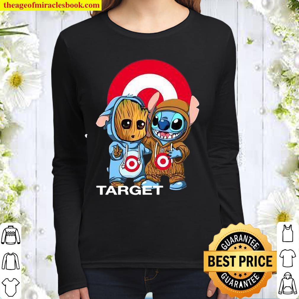 Groot And Stitch Target Women Long Sleeved