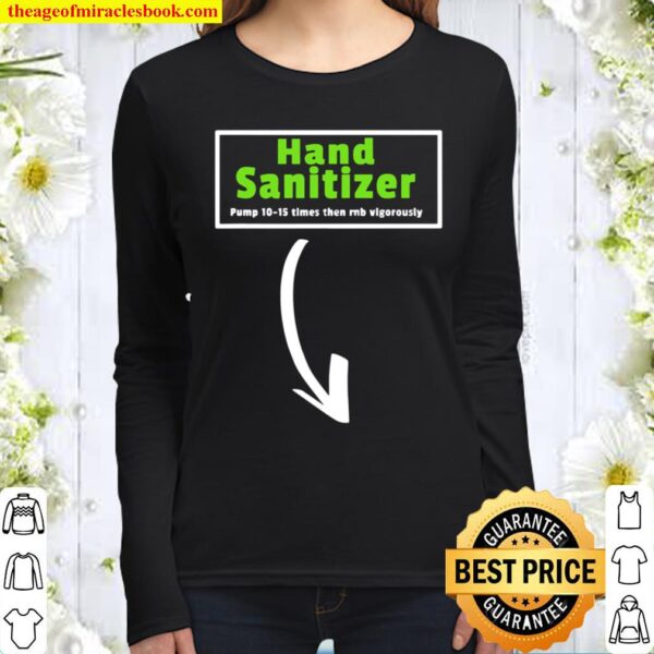 Hand Sanitizer Shirt – Funny Halloween Adult Mens Women Long Sleeved