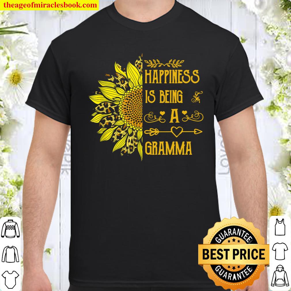 Happiness Is Being A Gramma Leopard Sunflower Shirt, hoodie, tank top, sweater
