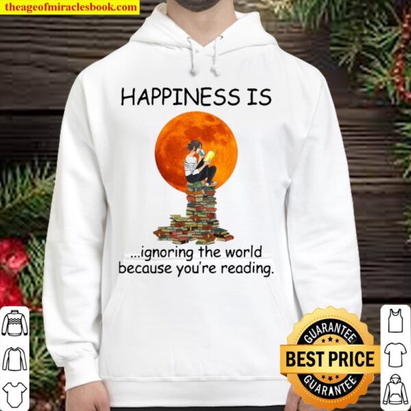 Happiness is ignoring the world because you’re reading Hoodie