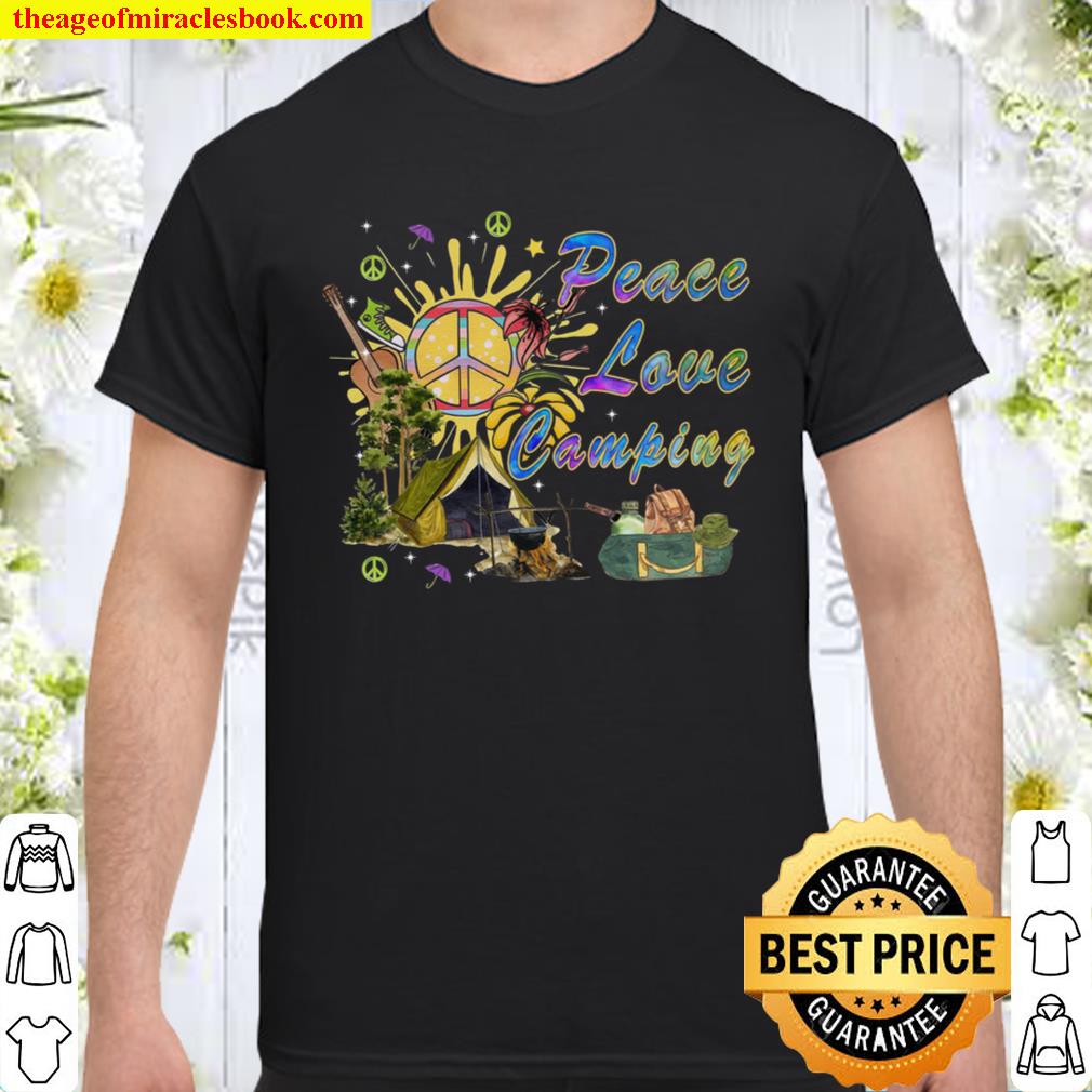 Hippie Peace Love Camping 2021 Shirt, Hoodie, Long Sleeved, SweatShirt