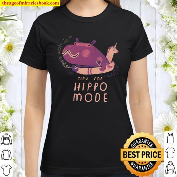 Hippo mode hippopotamus Classic Women T-Shirt