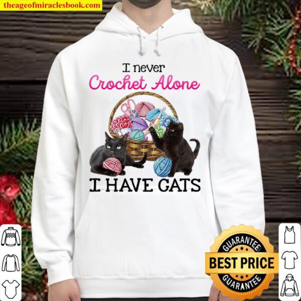 I Never Crochet Alone I Have Cats Hoodie