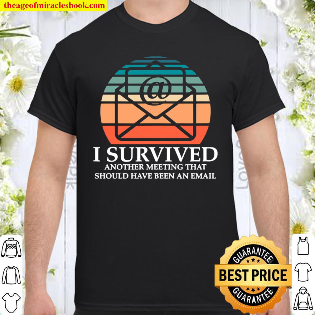 I Survived Another Meeting That Should Have Been An Email Shirt Hoodie Tank Top Sweater