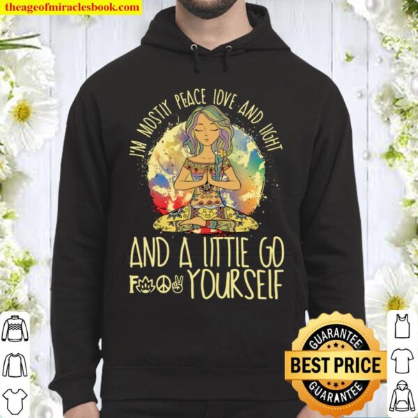 I’m Mostly Peace Love And Light 80s Hippie Geschenk Hoodie