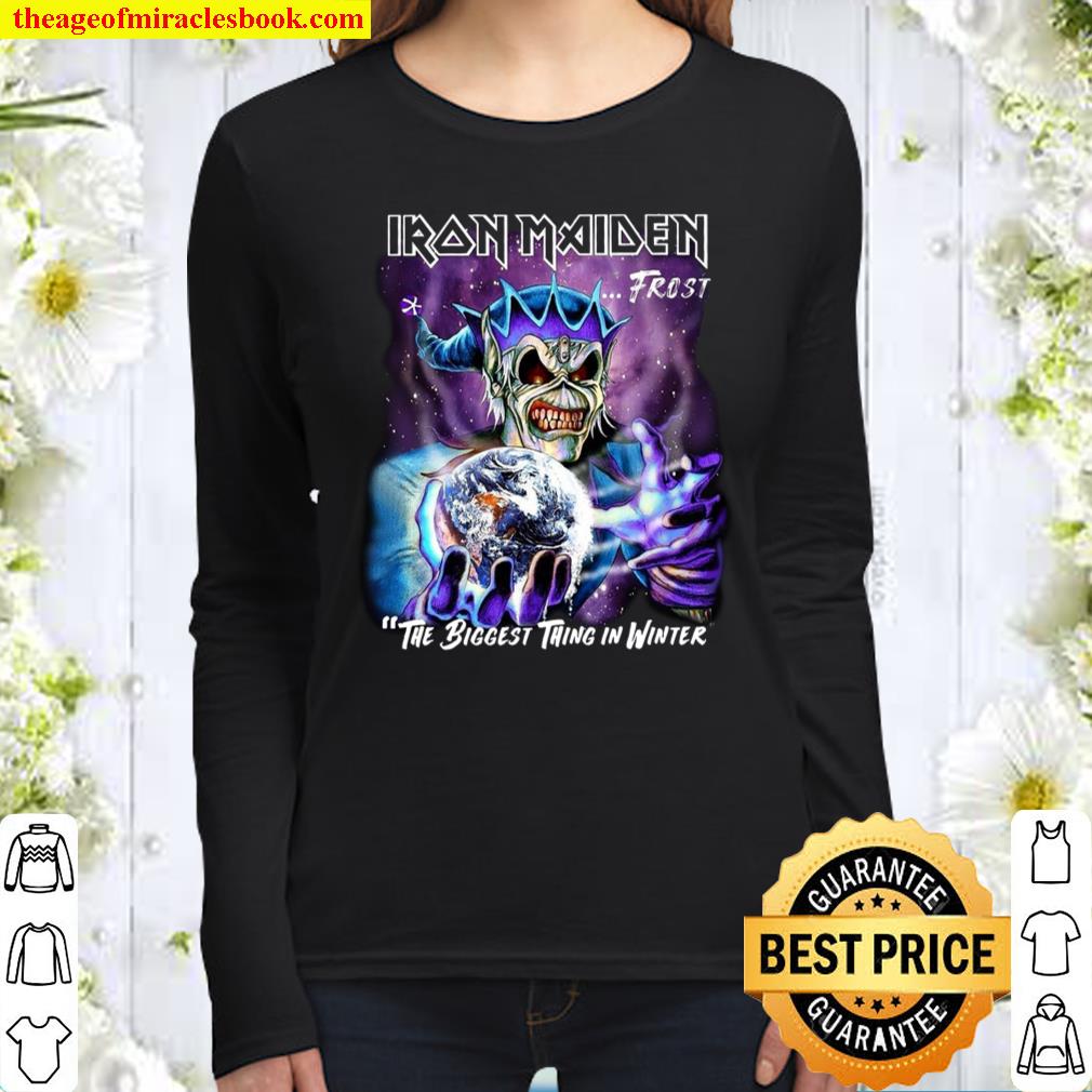 Iron Maiden Frost The Biggest Thing In Winter Women Long Sleeved