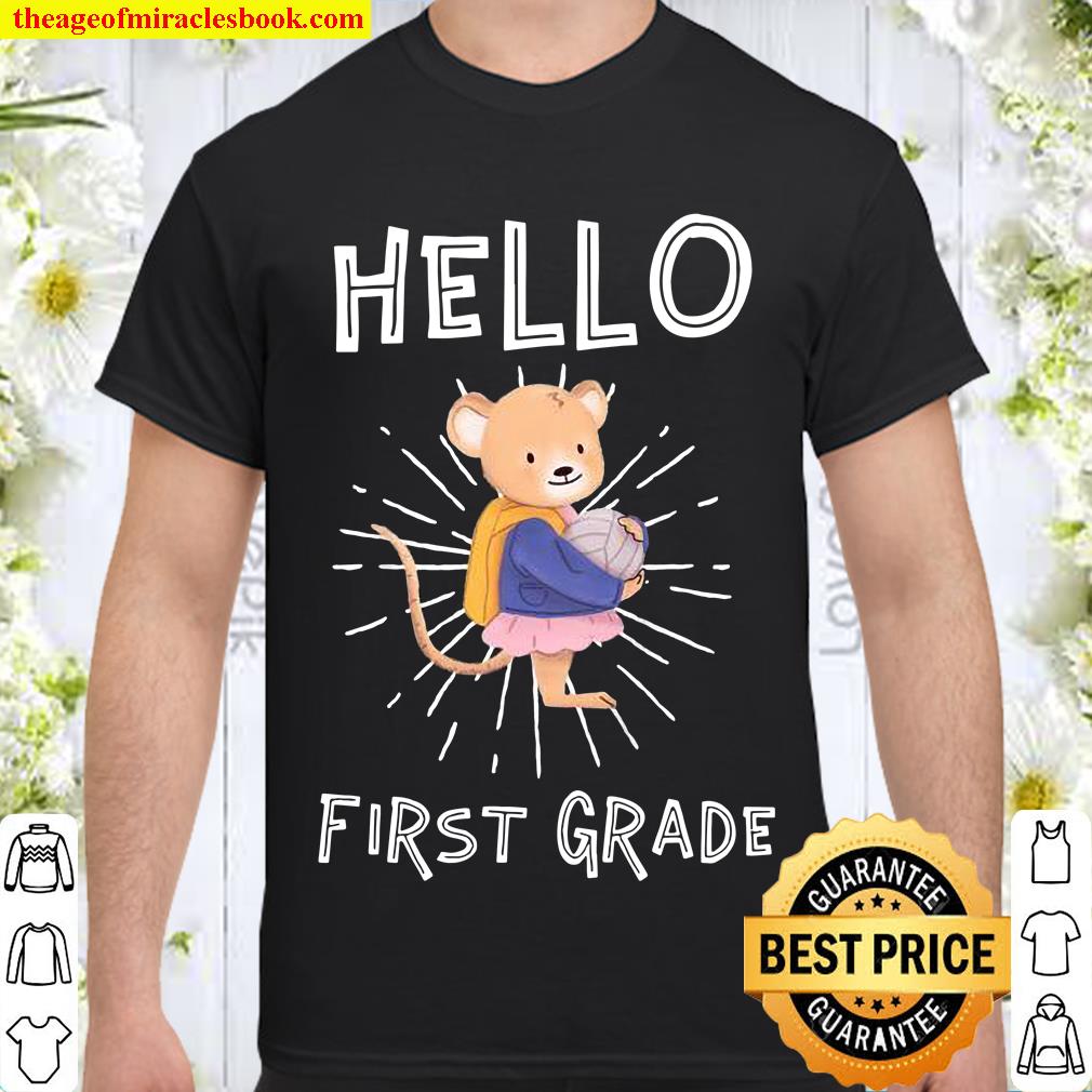 Kids Girls Hello 1st Grade 1st Grade Back To School hot Shirt, Hoodie, Long Sleeved, SweatShirt