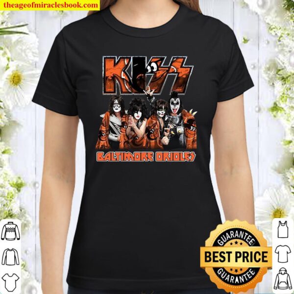 Kiss Baltimore Orioles Classic Women T-Shirt