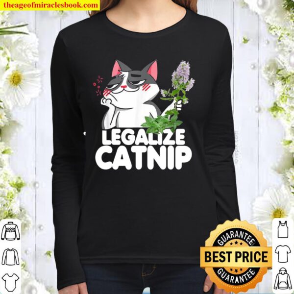 Legalize Catnip Cat Women Long Sleeved