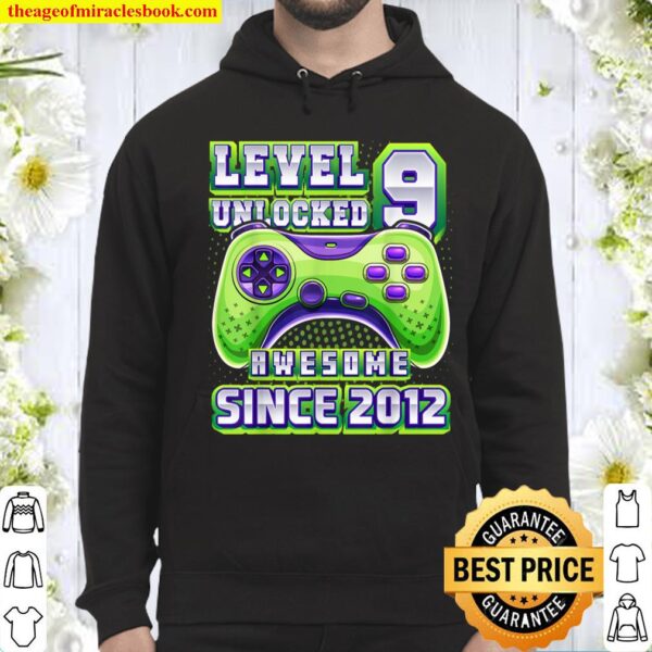 Level 9 Unlocked Awesome 2012 Video Game 9th Birthday Hoodie