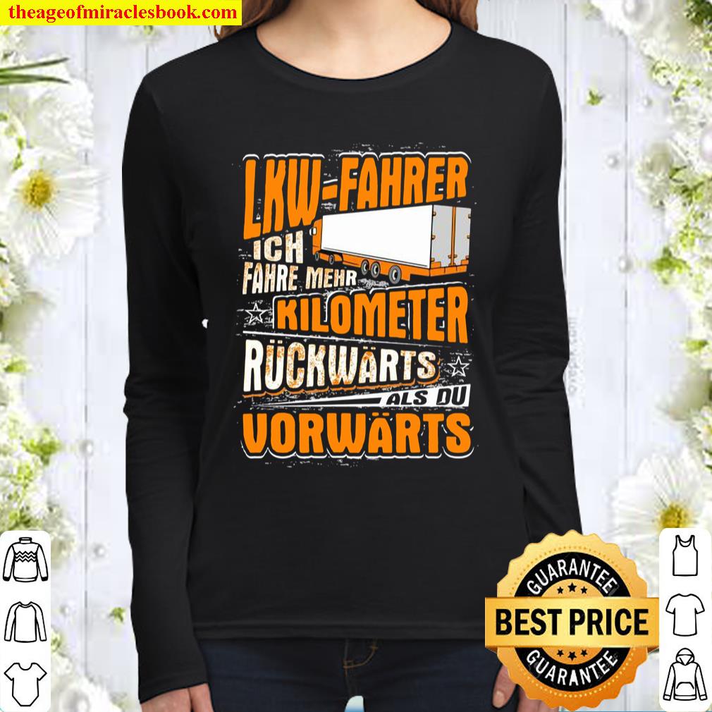 Lorry Driver Professional Driver Saying Motor Driver Long Distance Dri Women Long Sleeved