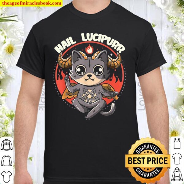 Lucipurr Inspired Baphomet Cat Related Devil Kitty Design Shirt