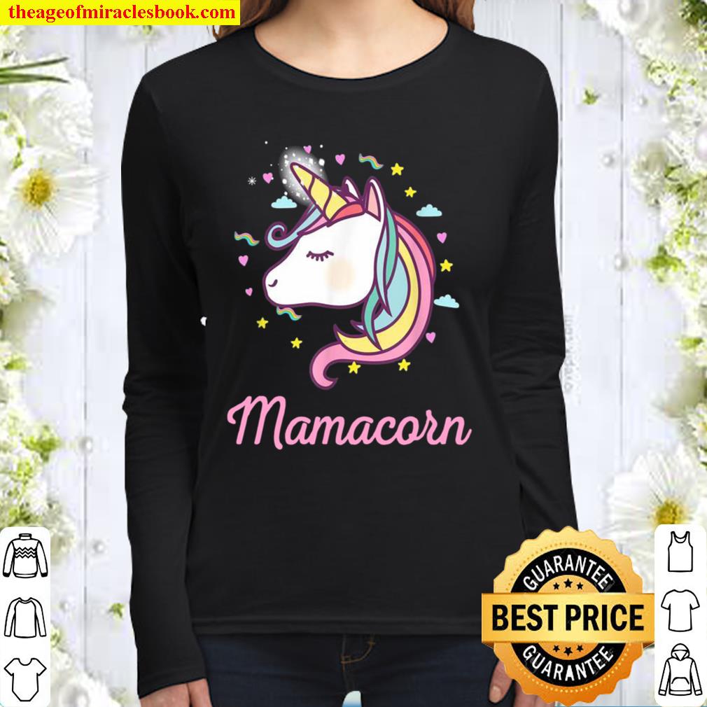 Mamacorn Unicorn Mommy and Baby Mother’s day Present Women Long Sleeved