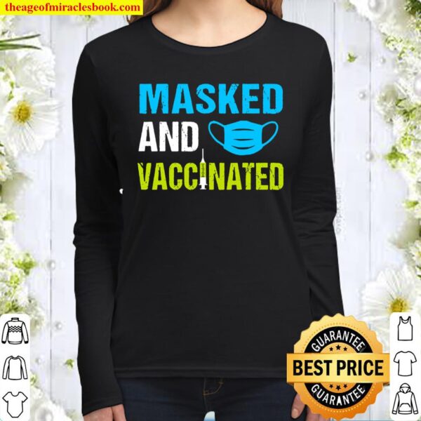 Masked And Vaccinated Women Long Sleeved