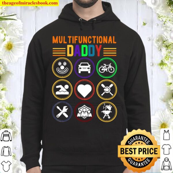 Mens Multifunctional Daddy Dad Fathers Day Hoodie