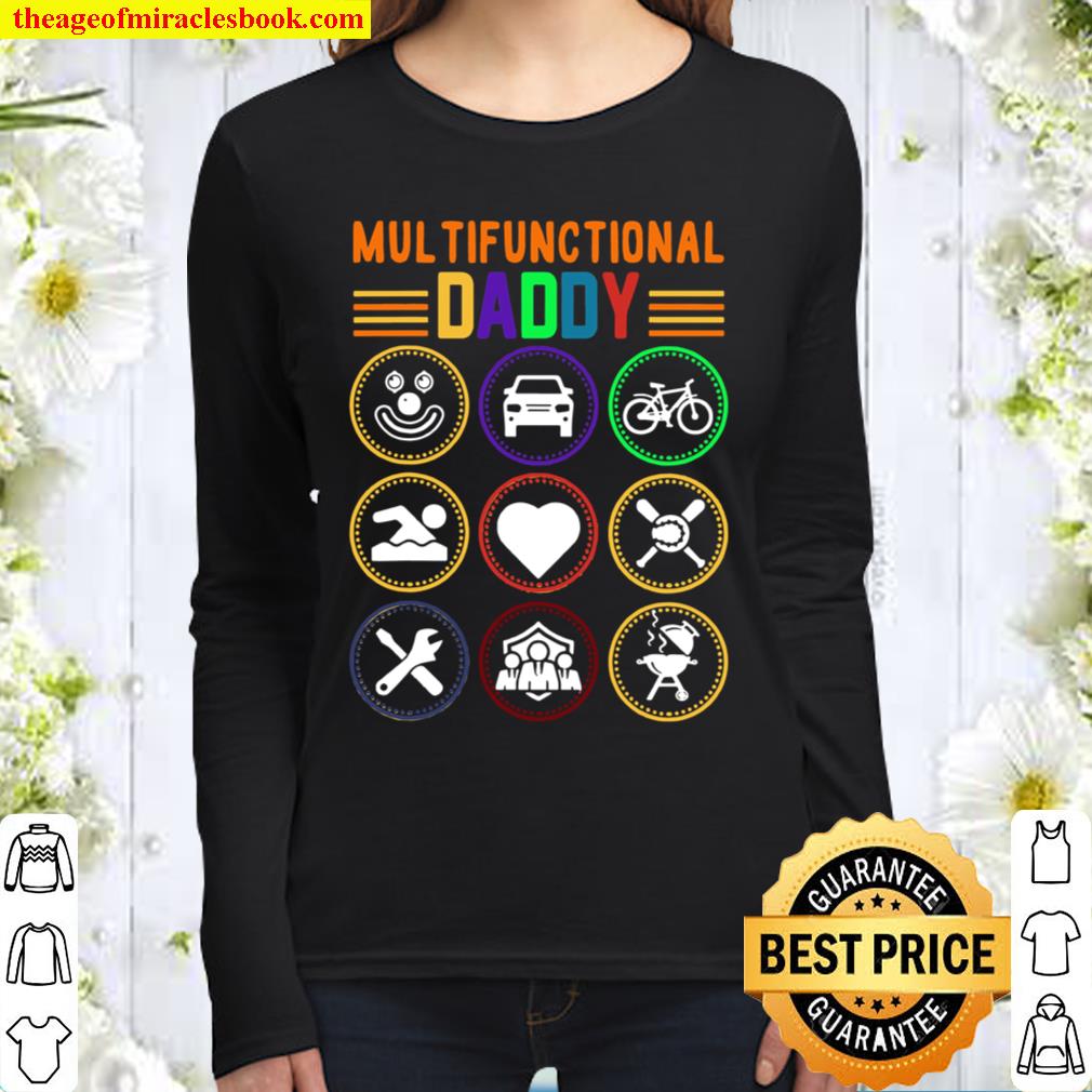 Mens Multifunctional Daddy Dad Fathers Day Women Long Sleeved