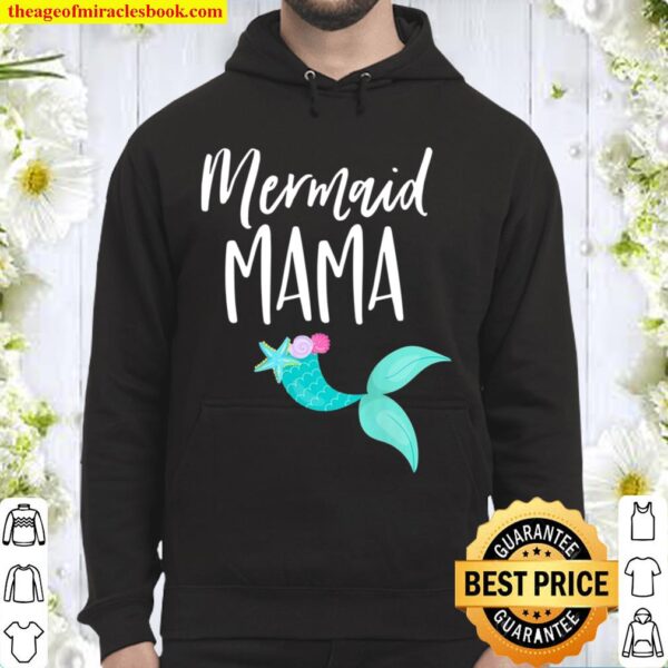 Mermaid Birthday Party Shirt For Girl Momma Mom Mermaid Mama Hoodie