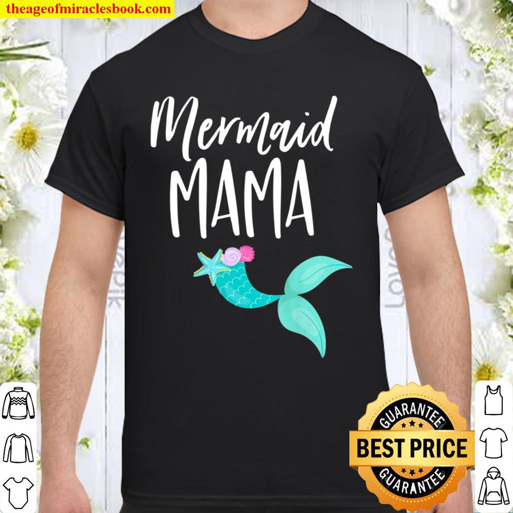 Mermaid Birthday Party Shirt For Girl Momma Mom Mermaid Mama limited Shirt, Hoodie, Long Sleeved, SweatShirt