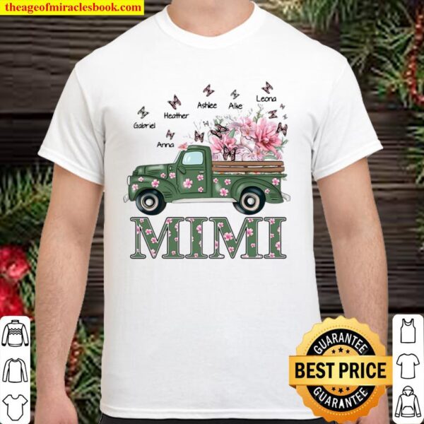 Mimi With Grandkids Truck Flower Shirt