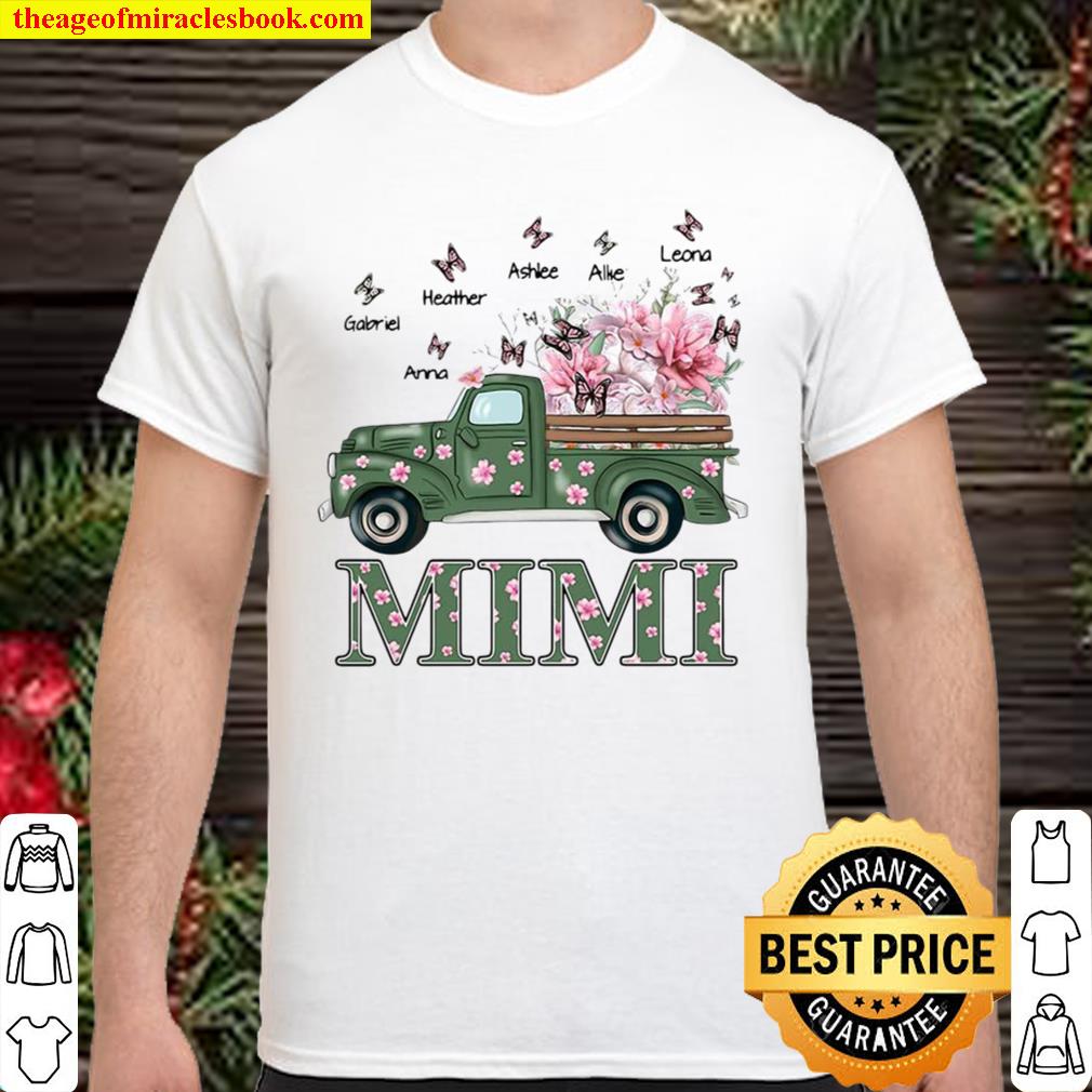 Mimi With Grandkids Truck Flower limited Shirt, Hoodie, Long Sleeved, SweatShirt