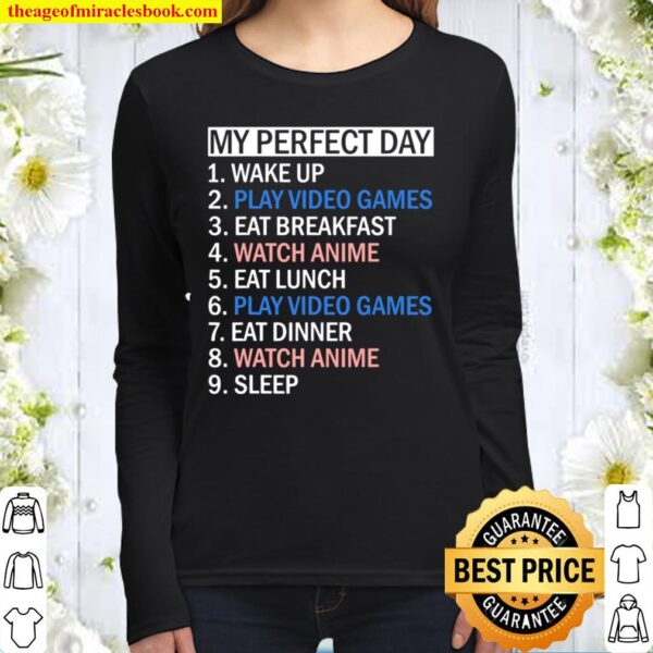 My Perfect Day Video Games Women Long Sleeved