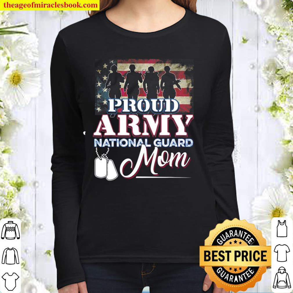 National Guard Mom Proud Army National Guard Women Long Sleeved
