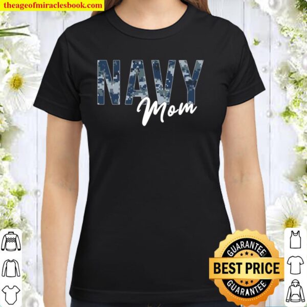 Navy Mom Classic Women T-Shirt