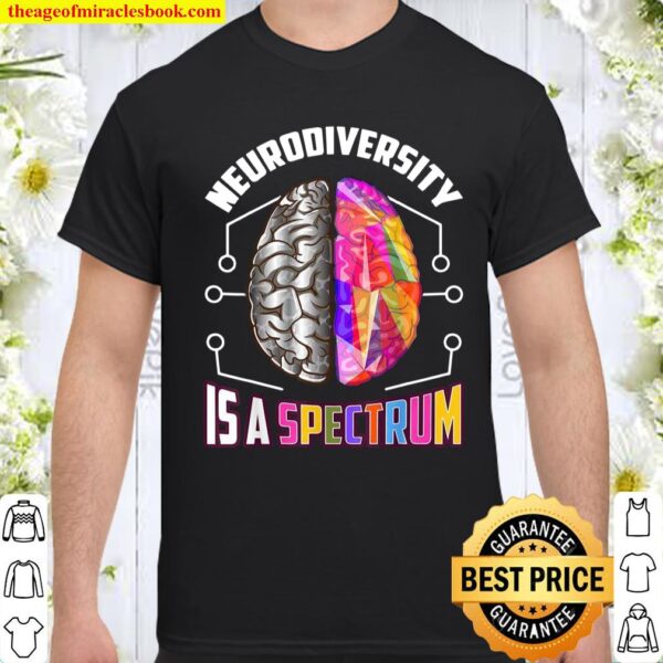 Neurodiverse Neurodiversity Colorful Brain Shirt