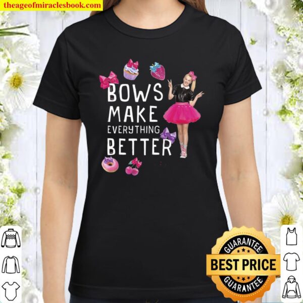 Nickelodeon Jojo Siwa Bows Make It Better Classic Women T-Shirt