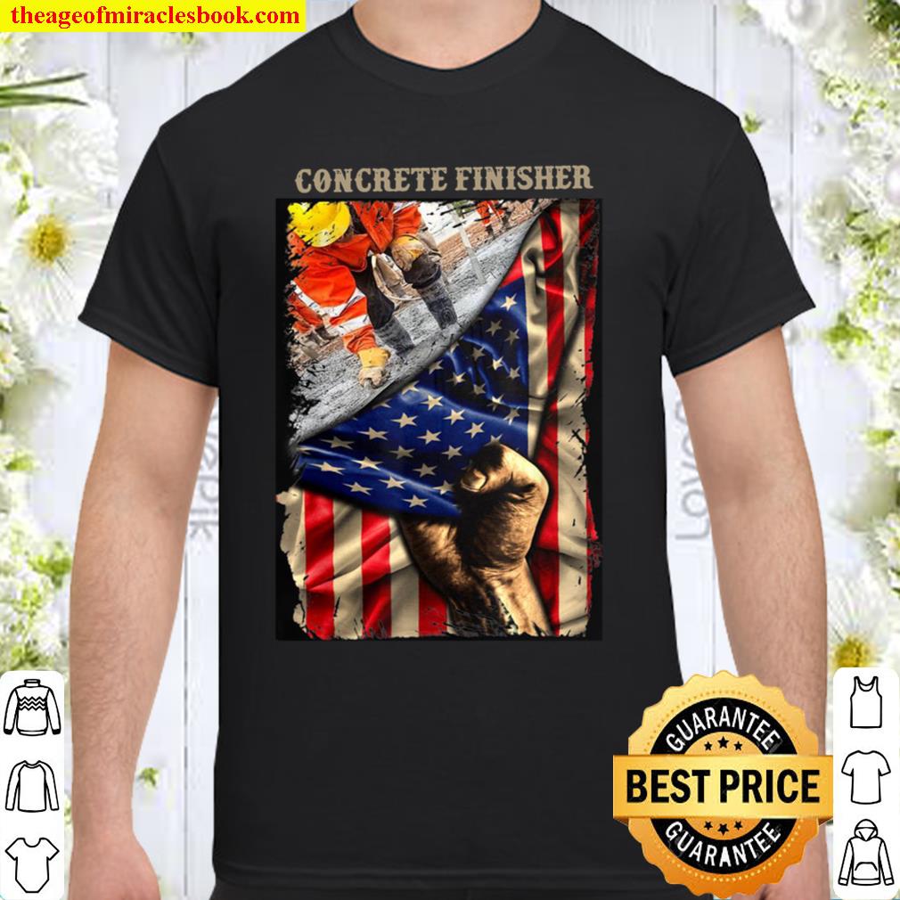 Proud Concrete Finisher American Flag Love Concrete Finisher new Shirt, Hoodie, Long Sleeved, SweatShirt