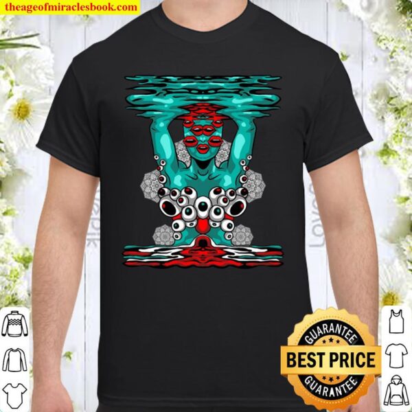 Psychedelic Abstract Nude Art Lsd Hippie Trippy Gift Idea Shirt