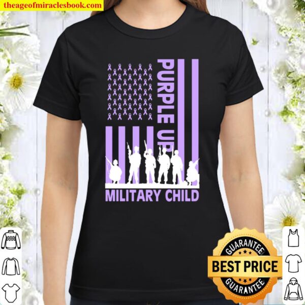 Purple Up for Military Military Child Classic Women T-Shirt