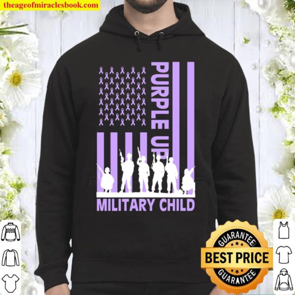 Purple Up for Military Military Child Hoodie
