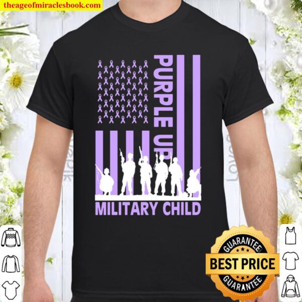 Purple Up for Military Military Child Shirt