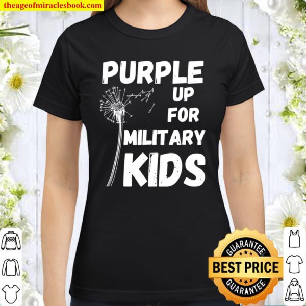 Purple up Month of the Military Child Awareness Classic Women T-Shirt