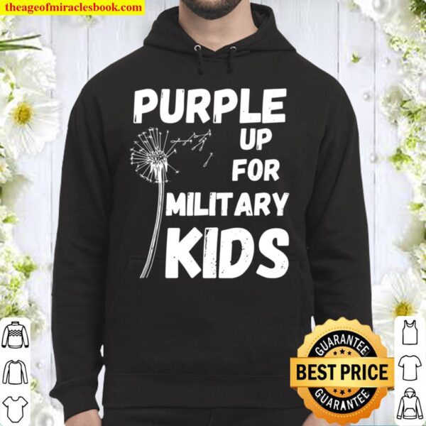 Purple up Month of the Military Child Awareness Hoodie