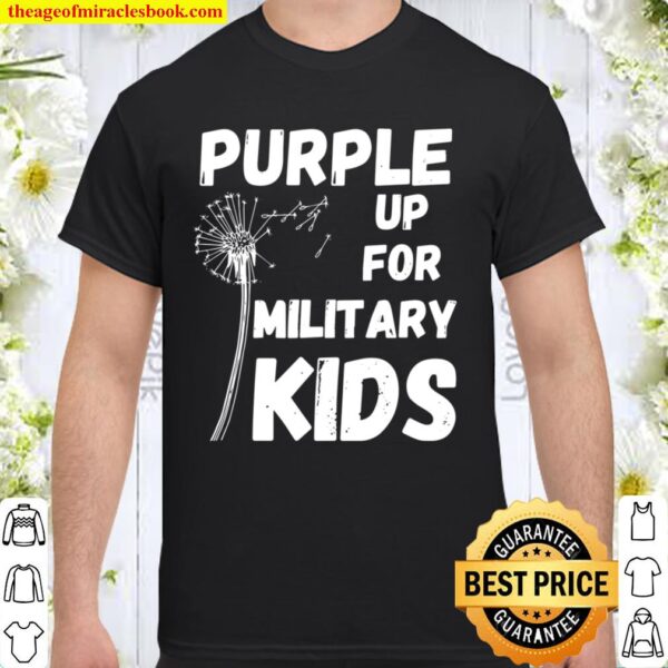 Purple up Month of the Military Child Awareness Shirt