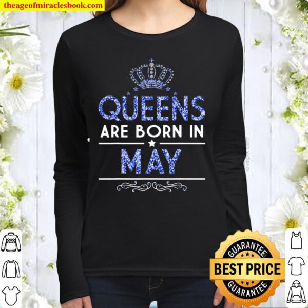 Queens are born in May Women Long Sleeved