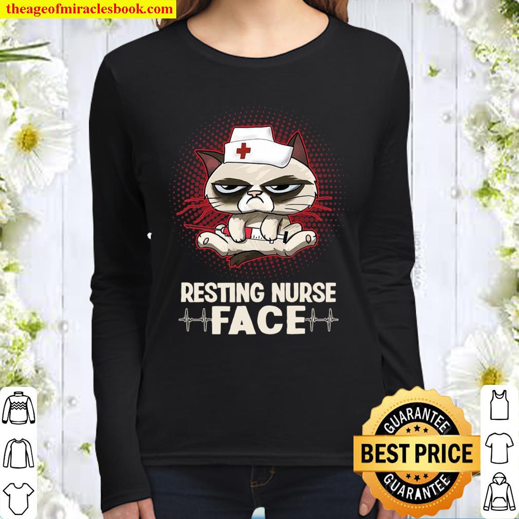 Resting Nurse Face Women Long Sleeved