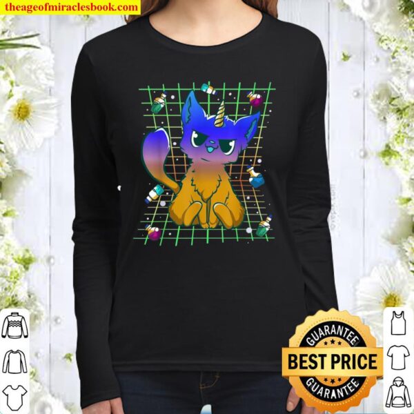 Role Playing Game Vaporwave Potions Unicorn Women Long Sleeved