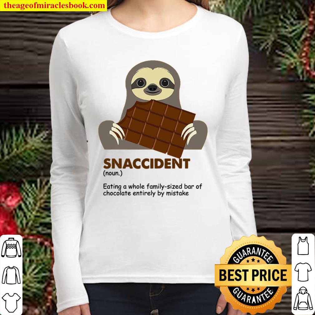 Snaccident Eating A Whole Family Sized Bar Of Chocolate Entirely By Mi Women Long Sleeved