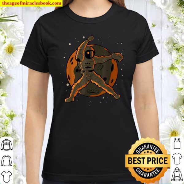 Softball Pitcher Astronaut Outer Space Spaceman Classic Women T-Shirt