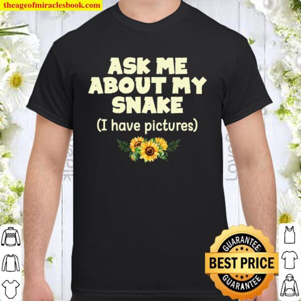 Sunflowers Snake Reptile Mom Dad Shirt