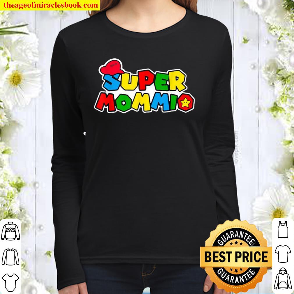 SuperMommio Mom, Mommy, Mother Video Games Women Long Sleeved