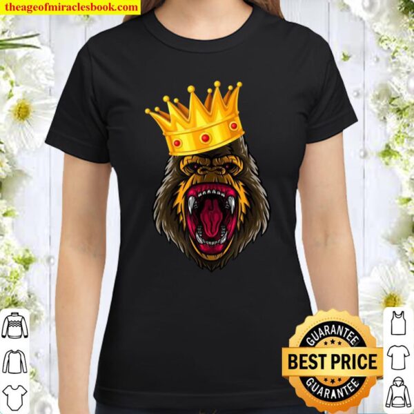 Team Kong Bow To No One True King of Monsters crown Classic Women T-Shirt