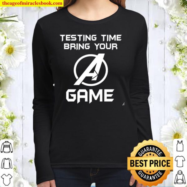 Testing Time Bring Your Game Women Long Sleeved